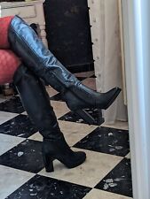 Bottes cuissardes noires en