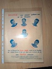 Publicité Originale Cycles STELLA équipe Tour de France Cycliste Louison Bobet