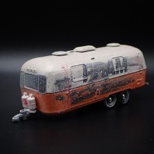 1971 AIRSTREAM Pays Yacht Double Essieu Remorque Camper 1:64 Diorama Moulé
