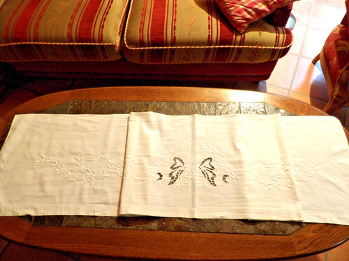 Antique embroidered ribbon