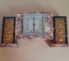 Pendule Art Déco 1930 "BAYARD", dessus de cheminée.