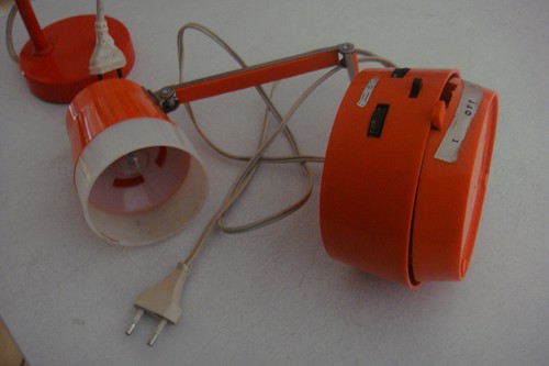 Lampe radio orange années - ,