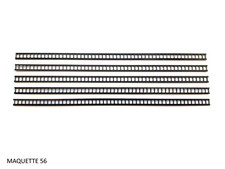 HO lot 5 échelles noires 1/87