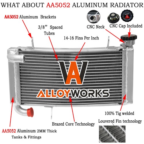 Motocyclette alum radiateur - motocyclette,