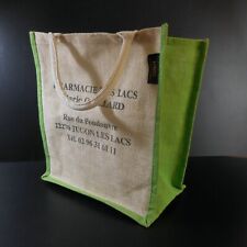 HINDI Design PROMOPLAST Pharmacy Marie ODILLARD Jute Canvas Tote Bag N5602 