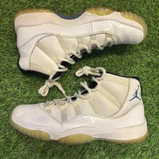 2014 Nike Air Jordan 11 XI Retro High White/Legend Blue 378037-117 Size 11