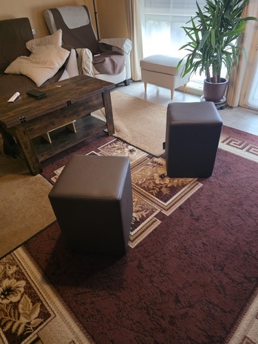 Pouf cuir - pouf,