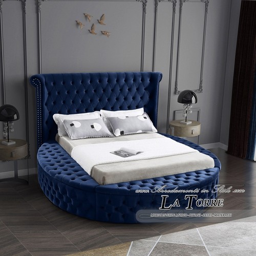 Lit rond double conteneur - lit,