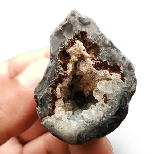 Agate plume géode rare g - rare, 35