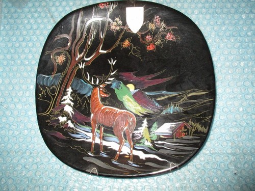 Assiette faïence noire - en,
