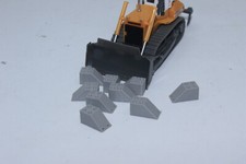 10X Blocs De Béton Fin De Système 1:87 Bloc De Béton Chargement