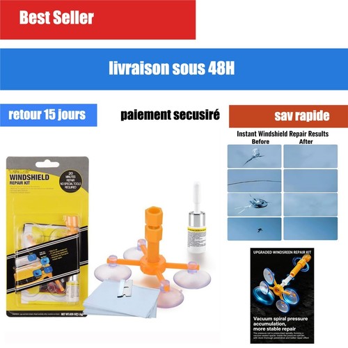 Kit réparation pare brise - kit, pare-brise