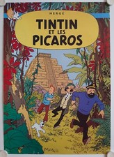 Adventures of Tintin Cartoon Poster - Tintin and the Picaros - Hergé