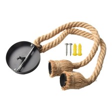 Lustre rustique corde chanvre