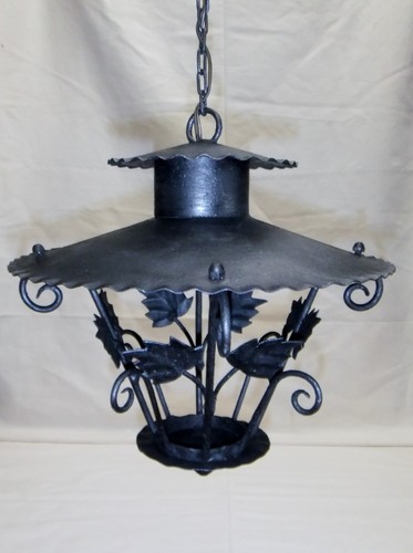 Lustre lanterne vintage fer - lustre,