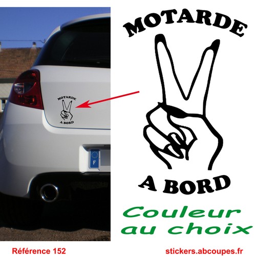 Sticker autocollant motarde - autocollant, à