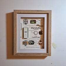 iPod Shuffle 1ère génération – Vue éclatée encadrée, édition limitée