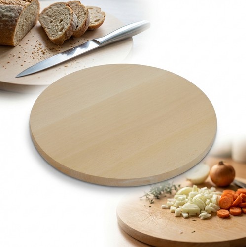 Planche bois ronde - Ø25cm, –