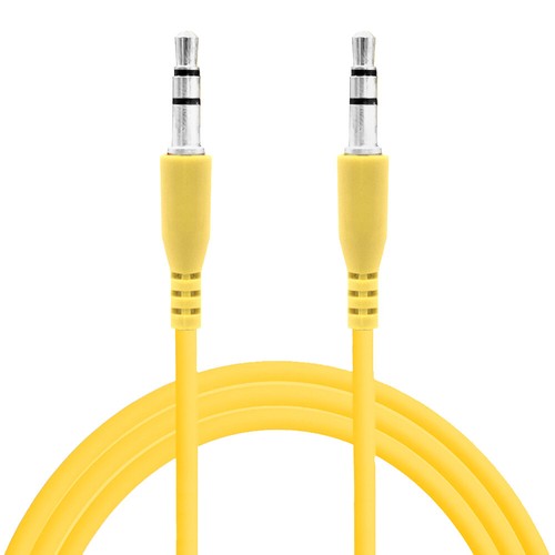 Yellow color 5mm stereo ft - 3.5mm,