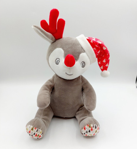 Doudou peluche renne - , gris