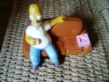  Figurine  Statue Homer Simpson assis sur son canapé Fox 2000 Matt Groening