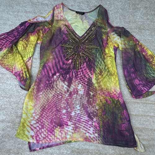 Bebe blouse womens - womens, beaded