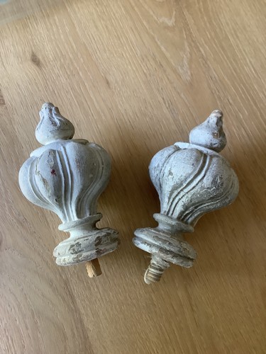 Ancienne toupie bois - ancienne, en