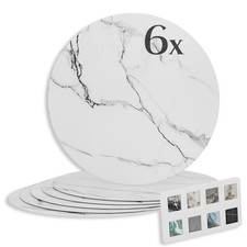 Plaques de marbre HEXIM optique cercle lot 6 pièces SPC décor carreaux...