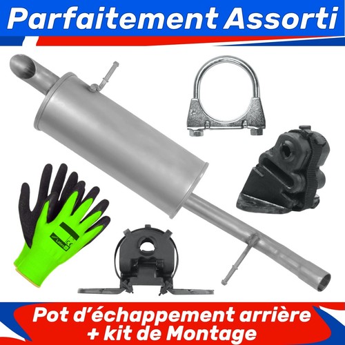 Pot échappement arrière - d’échappement,
