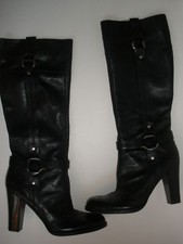 NINE WEST LEATHER KNEE HI BOOT