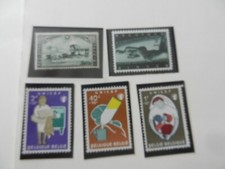 lot de 5 timbres belges non