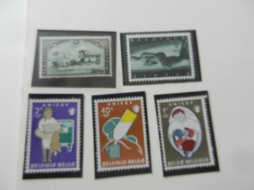 Lot timbres belges non - 5,