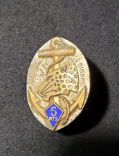 Insignia 5th RTS Senegalese Tirailleurs Drago Paris deposited ties rings