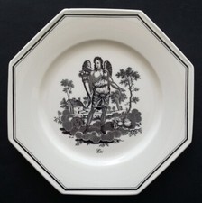 Superbe ASSIETTE porcelaine VILLEROY & BOCH 4 saisons ETE par HENRI MOUZIN