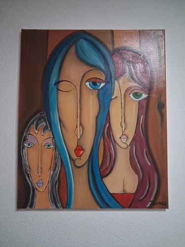 Tableau les trois soeurs - tableau, sur