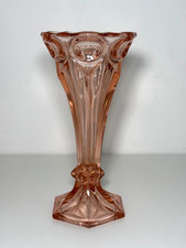 Vase cornet verre pressé - verre,