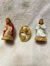 Santons Fouque Stamped 3 Piece Trrra Cotta Holy Family Nativity  6cm (2.25”)