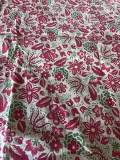 Ancien tissu  fleuri Vintage