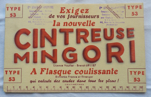 Buvard cintreuse mingori - cintreuse,