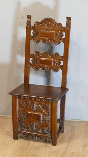 Chaise italienne noyer - chaise, en