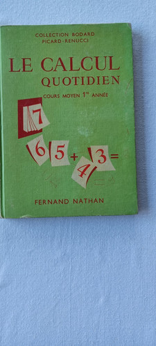Manuel scolaire ancien calcul - ancien,