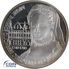 Luxembourg 25 Ecu Commemorative Coin 1994 Marie Therese Duchesse de Luxembourg Silver