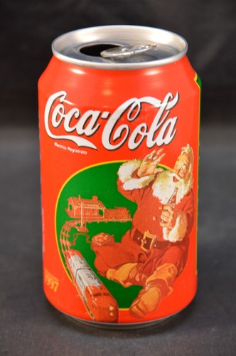 Coca cola can - vintage, noël
