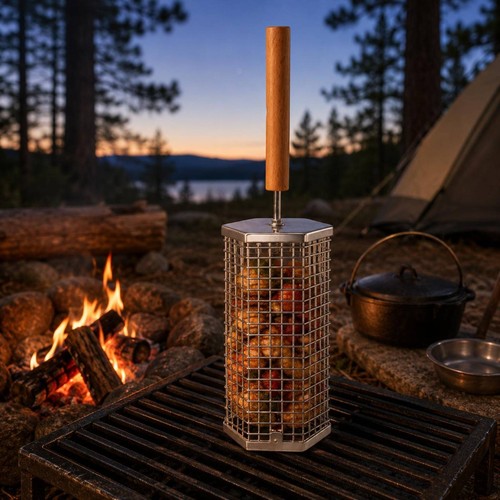 Panier barbecue rotatif - panier,