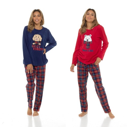 Femmes polaire pyjama ensemble - femmes,