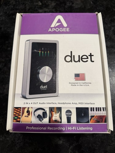 Apogee duet usb audio - apogee,