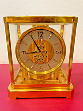 CLEAN SERVICED 1950s JAEGER LECOULTRE ATMOS  MANTLE CLOCK#55XXX WORKING ONTIME