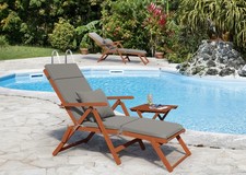 Chaise longue de jardin bain