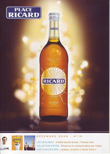 Plaquette publicitaire ricard - plaquette,