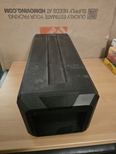 Posso Media Box Slide Out Drawer Slanted Storage 13 CD Capacity Black